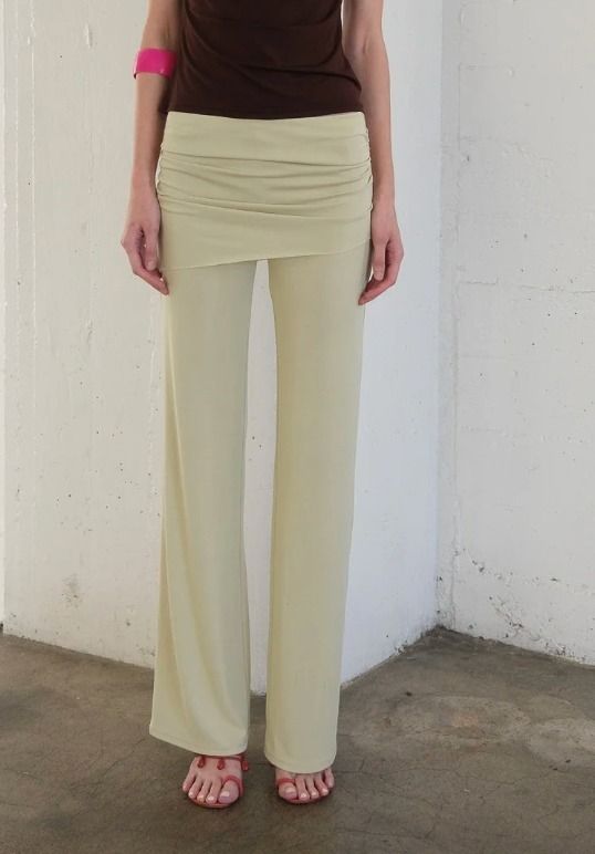 GEEL - porto pant melon